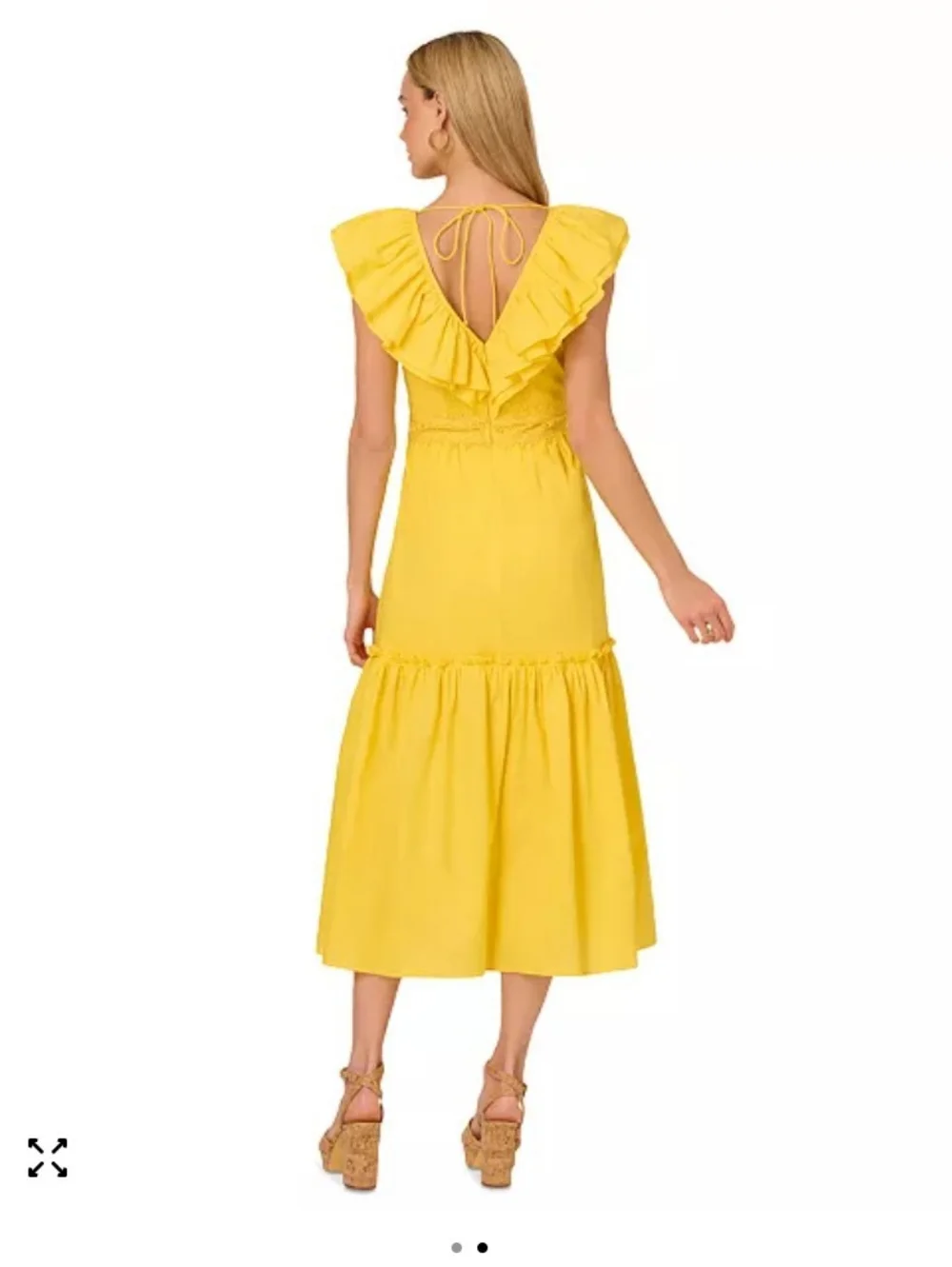 Adrianna Papell Woman Rofflo Midi Dress - Picture 2 of 9